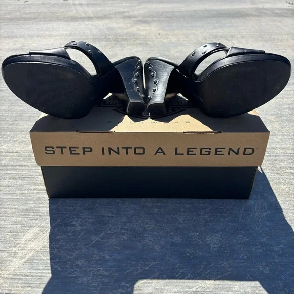 Harley-Davidson Black Women's Heels - Picture 8 of 11